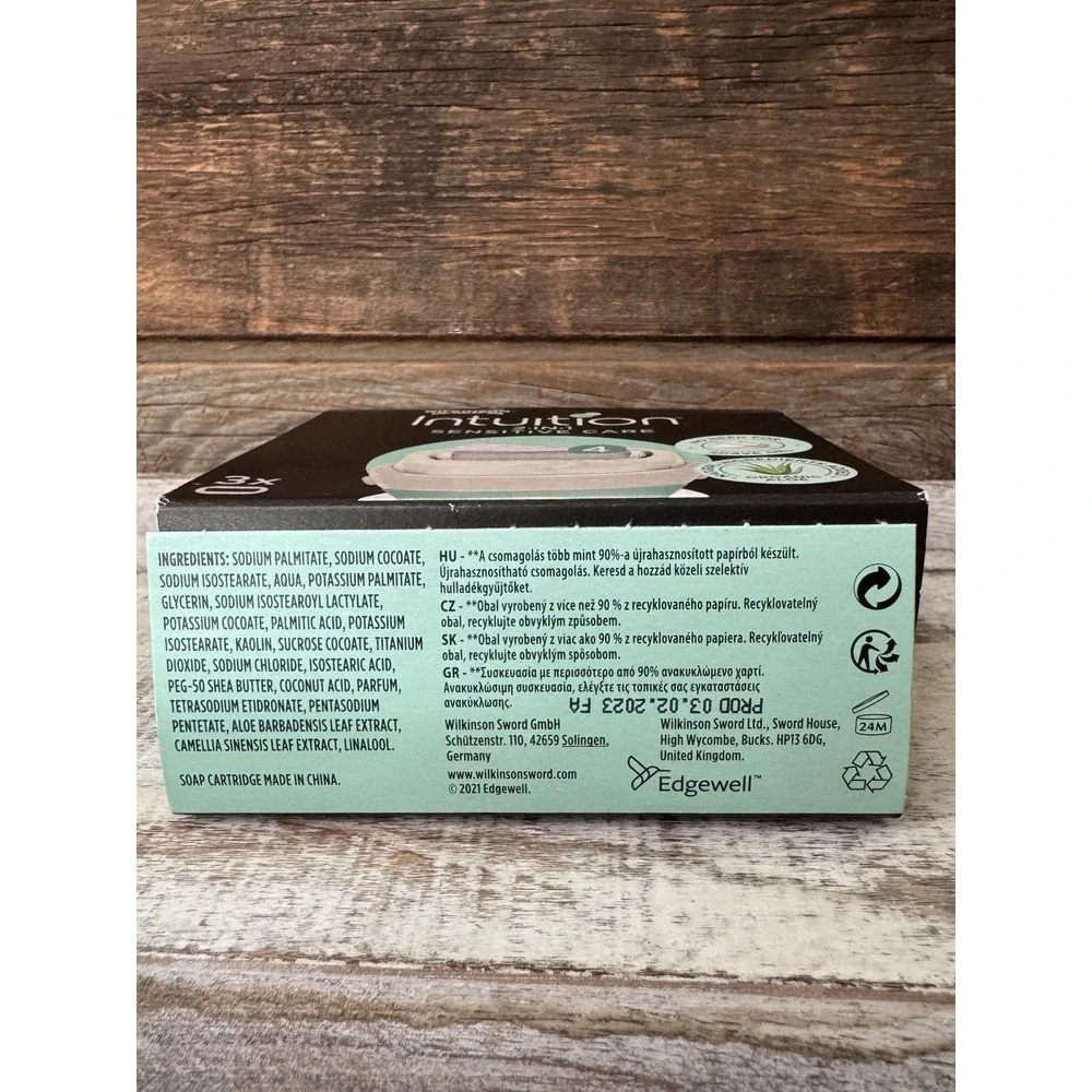 Intuition 2-in-1 Sensitive‎ Care Razor Refills 3 Pack 4-Blade Cartridges